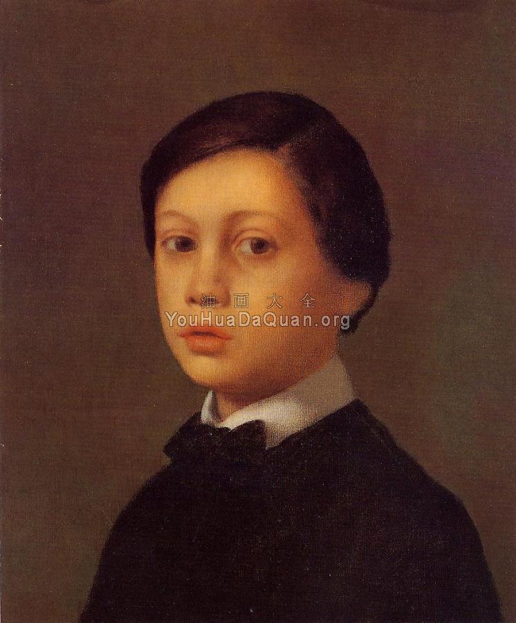 Portrait of Rene De Gas, The Artist Brother - 埃德加·德加